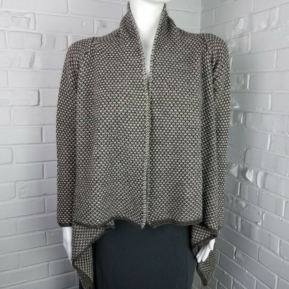 Chiaramente Open High/Low Heavy Knit Cardigan S